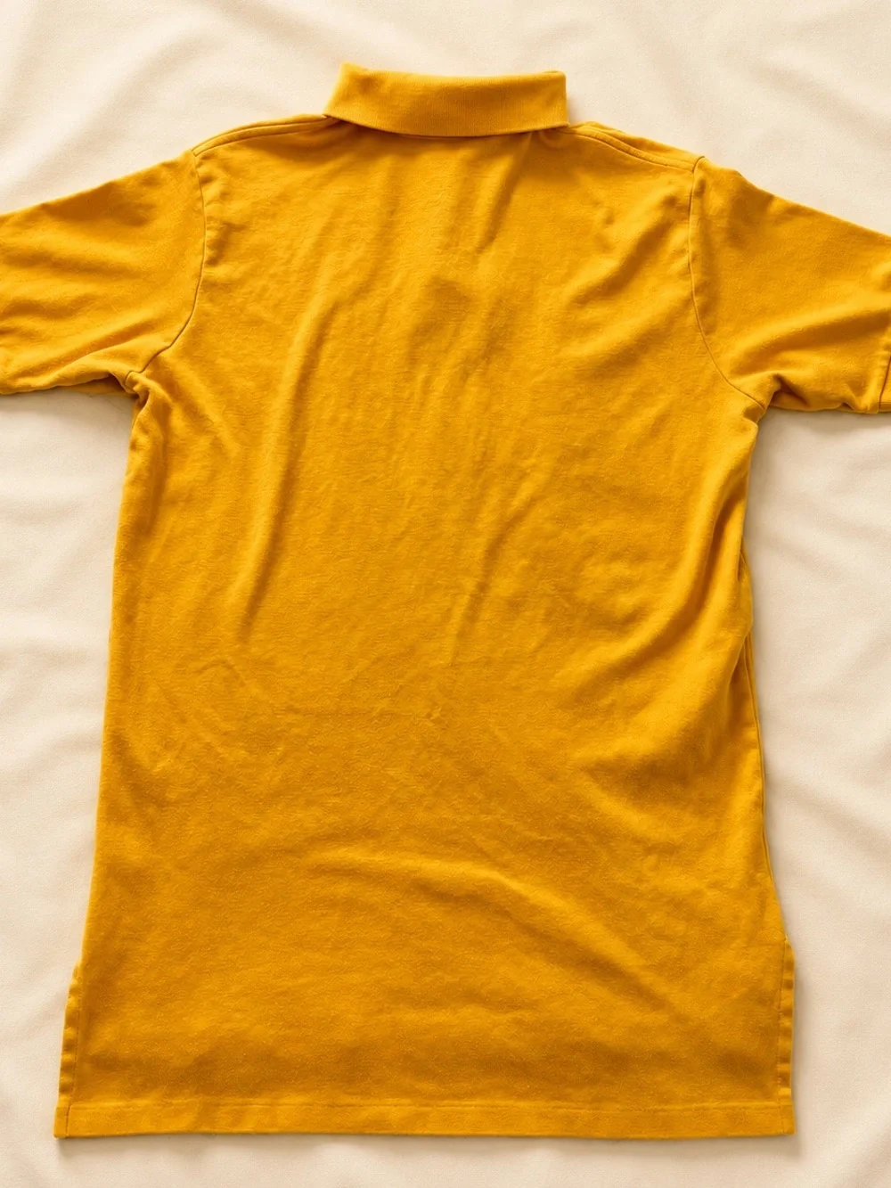 Polo by Ralph Lauren Men’s Large Slim Mustard Yellow Short-Sleeve Polo VINTAGE